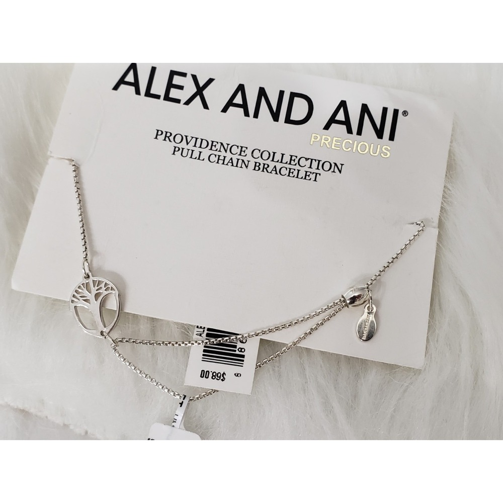Alex and Ani UNEXPECTED MIRACLES Pull Chain Bracelet SS & 14KTGP Providence NWT